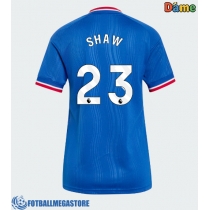 Fotballdrakt Dame Manchester United Luke Shaw #23 Bortedrakt 2026-27 Kortermet